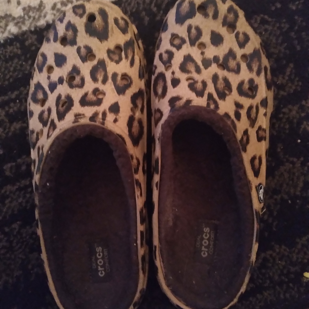 Crocs Leopard Print Clogs